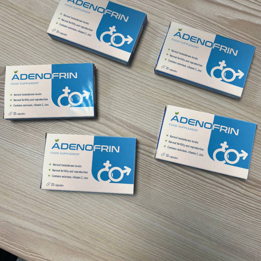 Adenofrin – 5 cajas — cien cápsulas en total