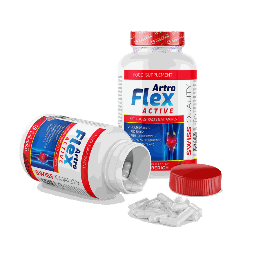 Frasco de cápsulas ArtroFlex Active de Geberich