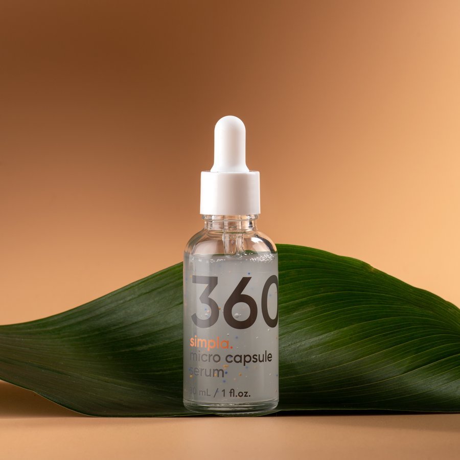Frasco de cristal del sérum Simpla 360