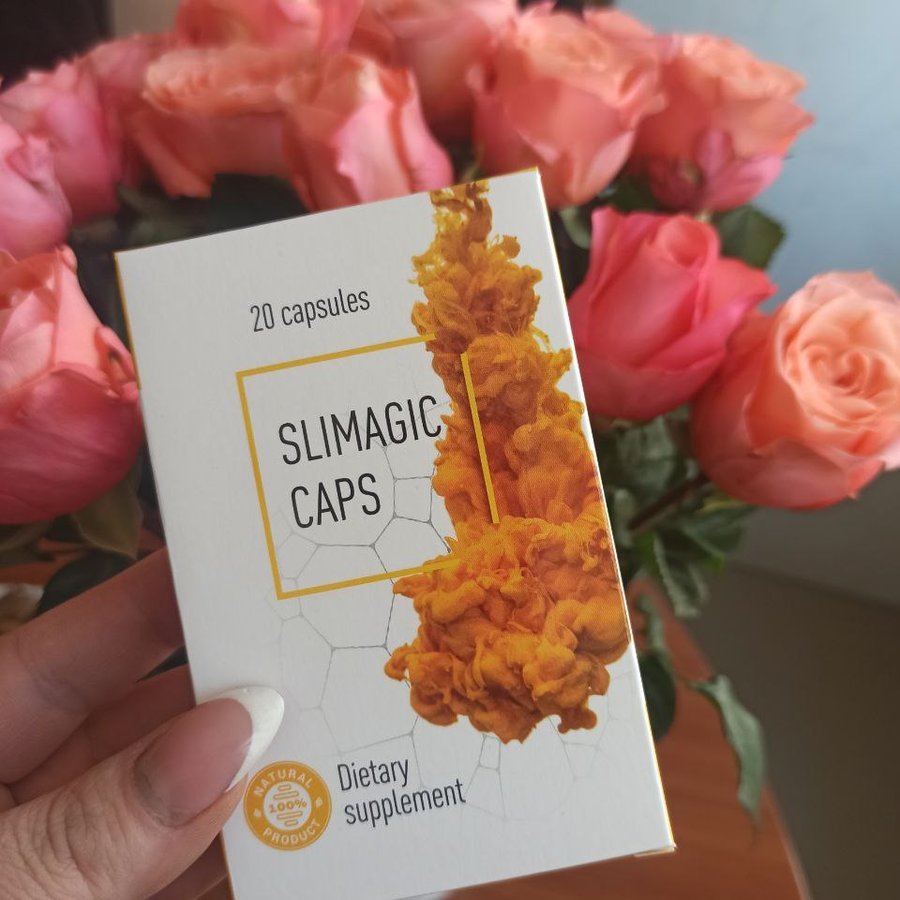 Caja de Slimagic Caps con blísteres de cápsulas