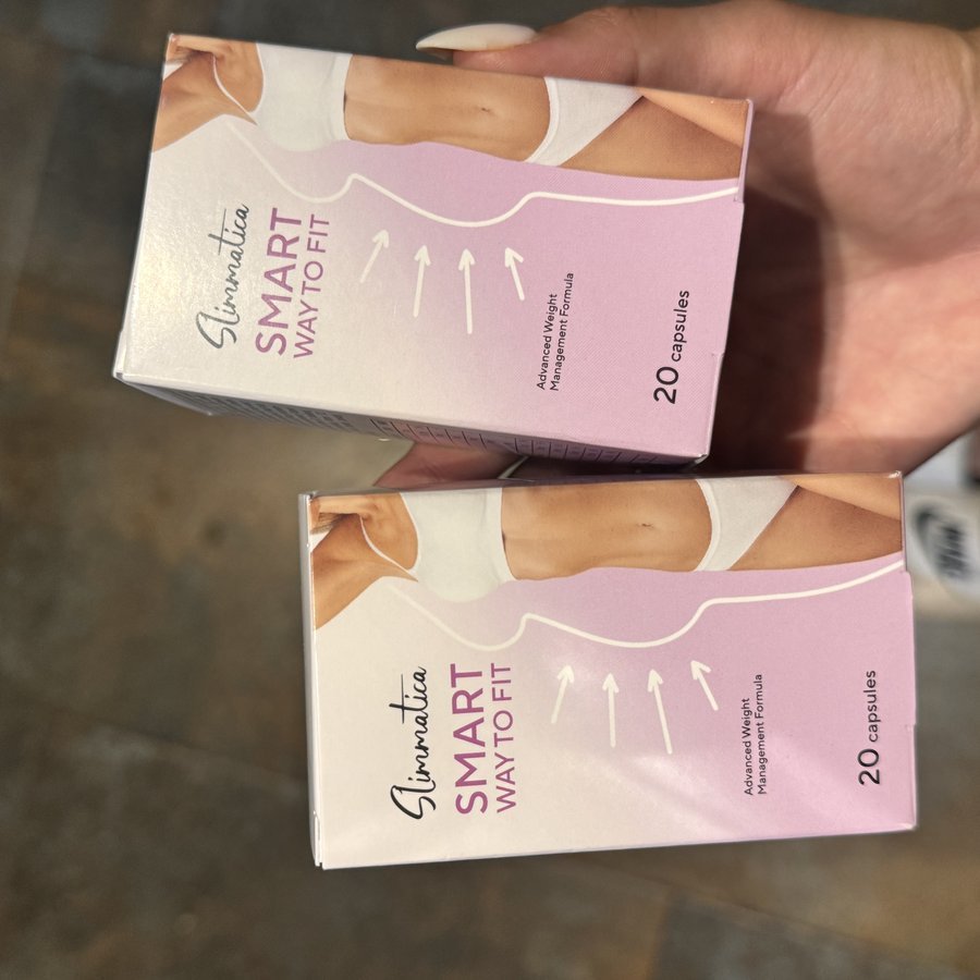 Bote de Slimmatica con su caja rosa