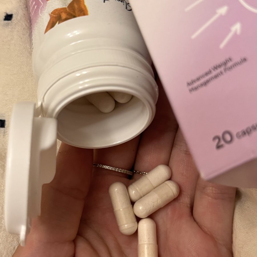 Bote de Slimmatica con su caja rosa